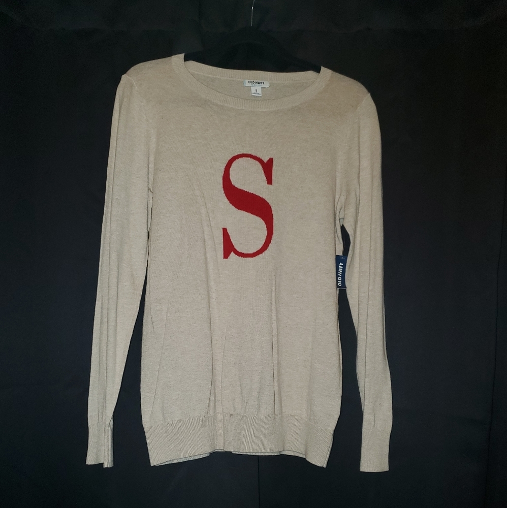 Old Navy S Monogram Sweater